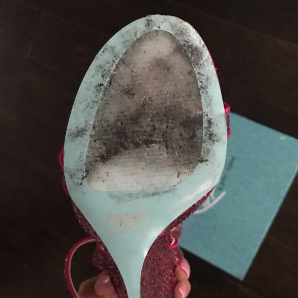 Blue by Betsey Johnson sparkle wedges - Picture 4 of 5